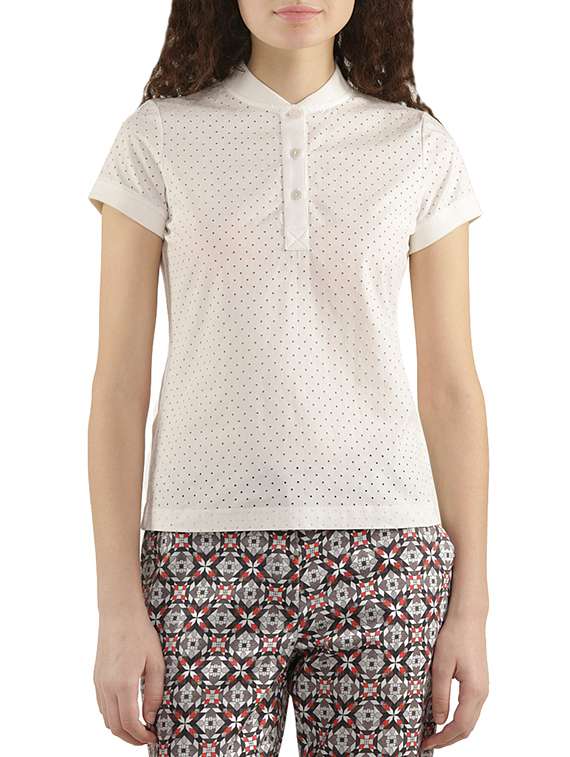 white cotton regular tshirt