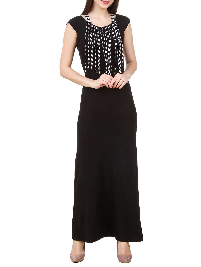 black cotton dress