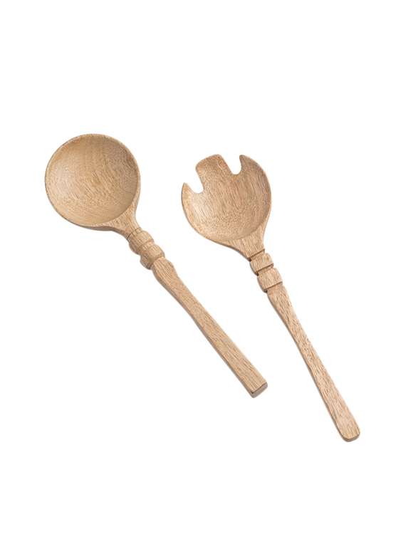deziworkz wooden spoon & spatula (set of 2)