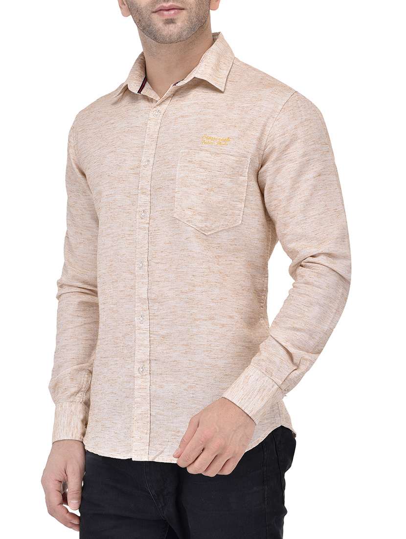 mens self design casual shirt - 13733543 -  Standard Image - 1