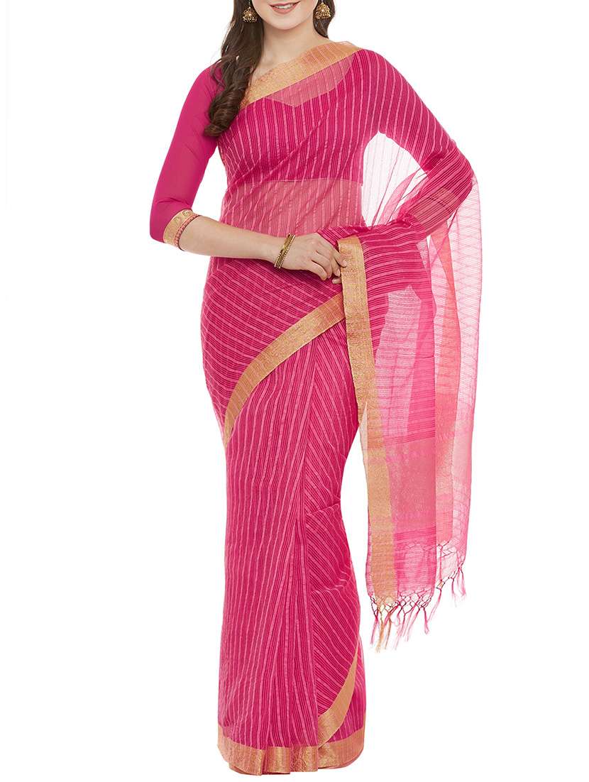 pink kota saree with blouse