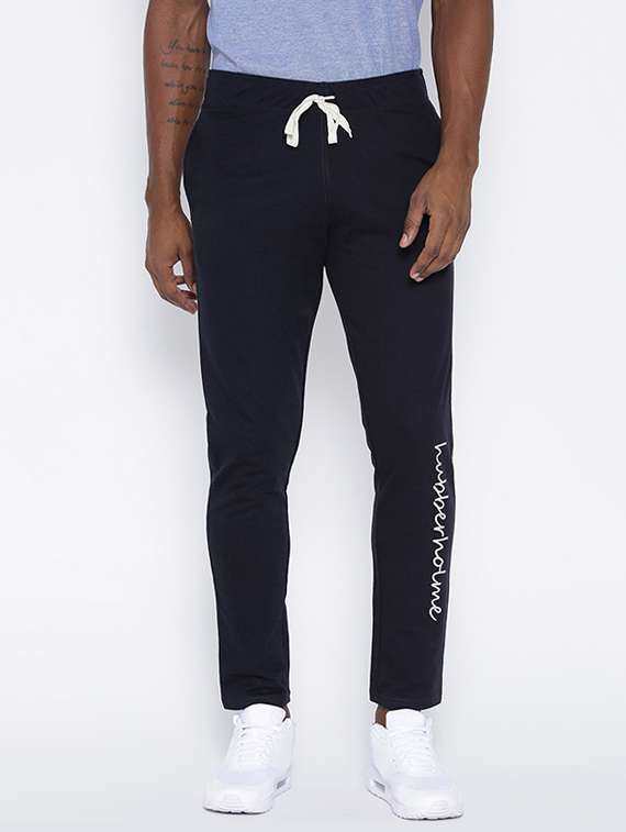 navy blue cotton joggers track pant