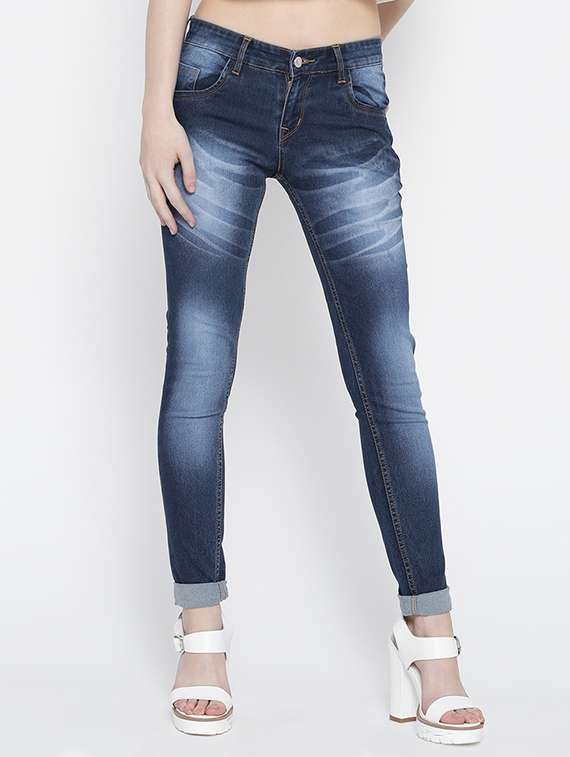 dark blue skinny fit denim jean
