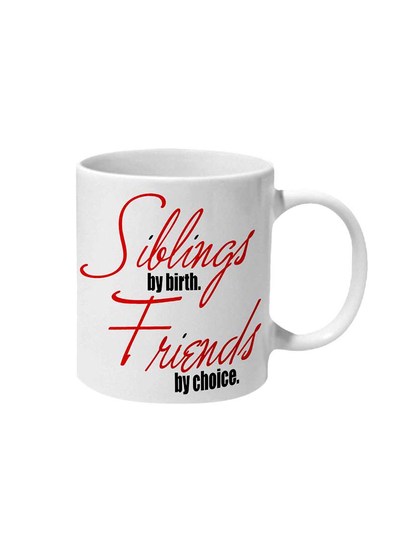 mooch wale siblings by birth friends by chocie ceramic mug
