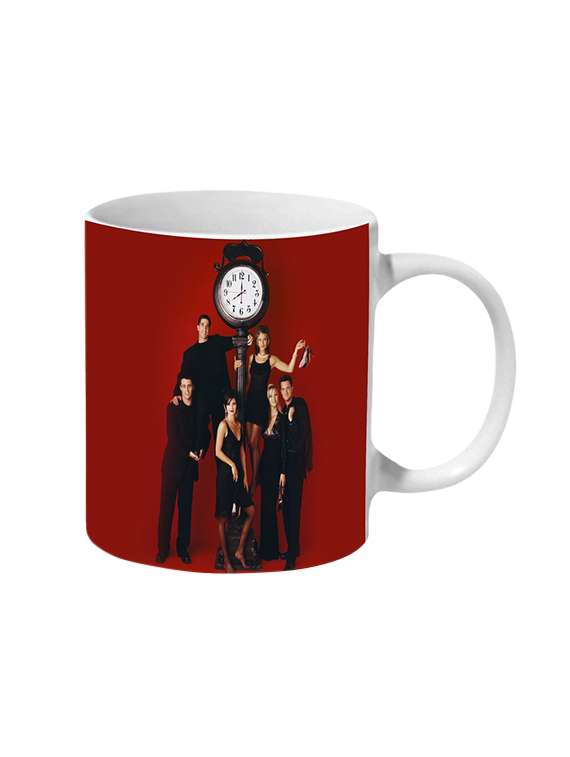 mooch wale friends on the classy clock ceramic mug