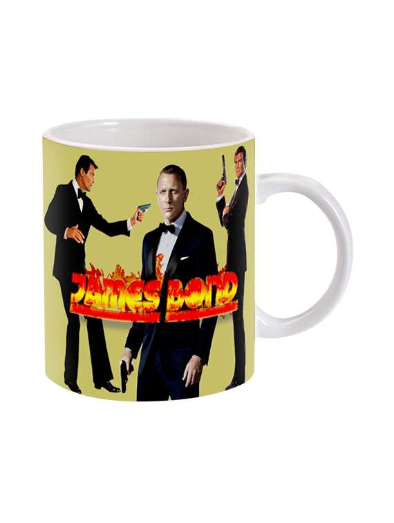 mooch wale james bond on fire ceramic mug