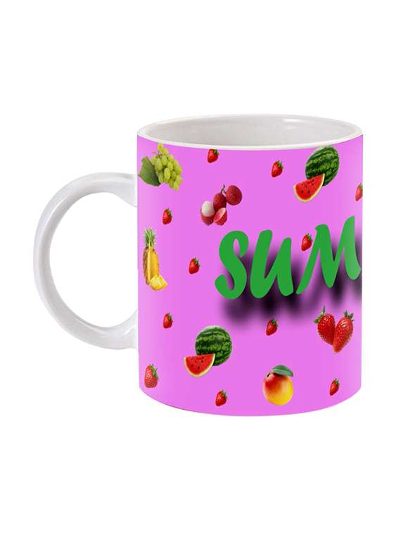 mooch wale summer is back furits ceramic mug