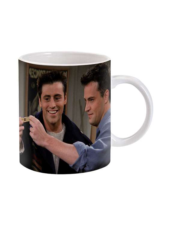 mooch wale friends chandler and joey friendshipband ceramic mug