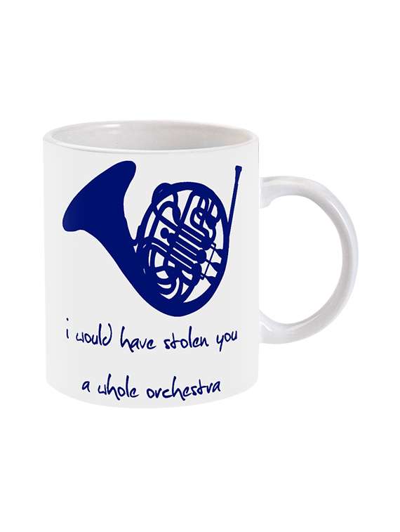 mooch wale how i met your mother blue french horn ceramic mug