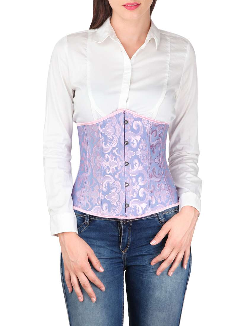 lace up back under-bust corset top