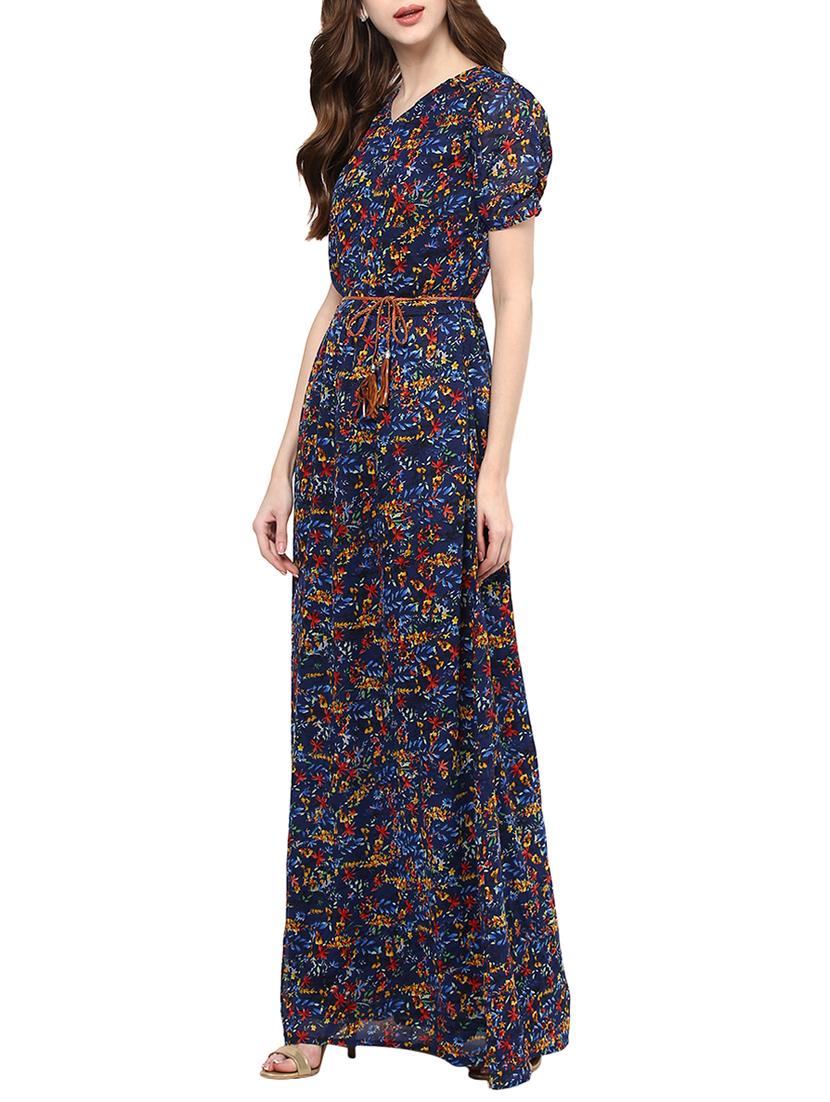 blue georgette dress - 13741107 -  Standard Image - 1