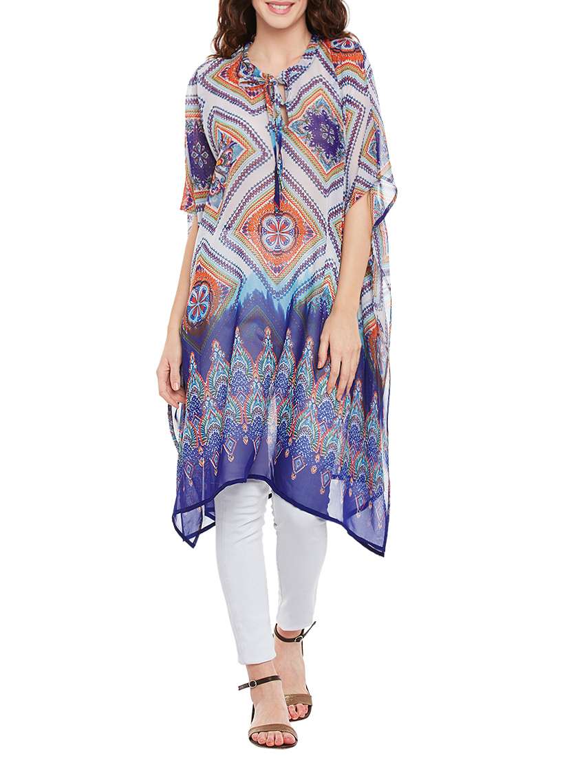 multi georgette kaftan