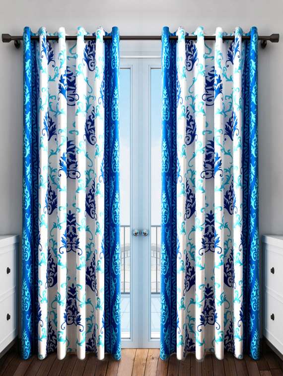 polyester printed set of 2  door curtain