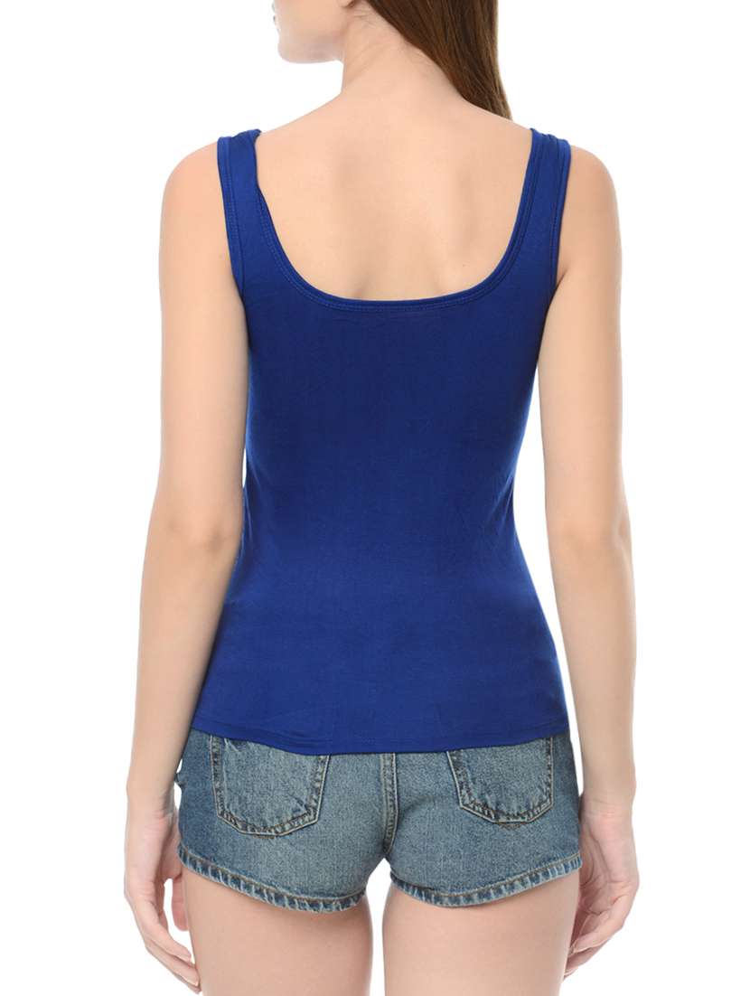blue viscose camisole - 13752947 -  Standard Image - 1