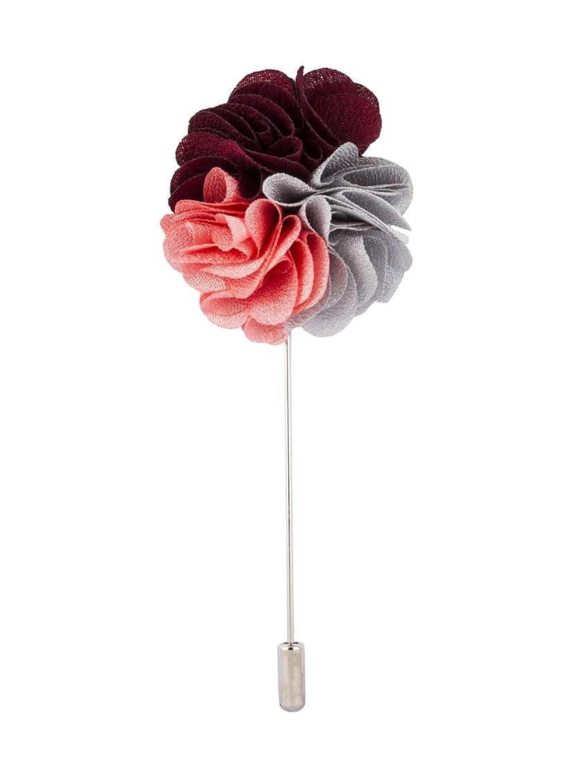 multi colored metal brooch