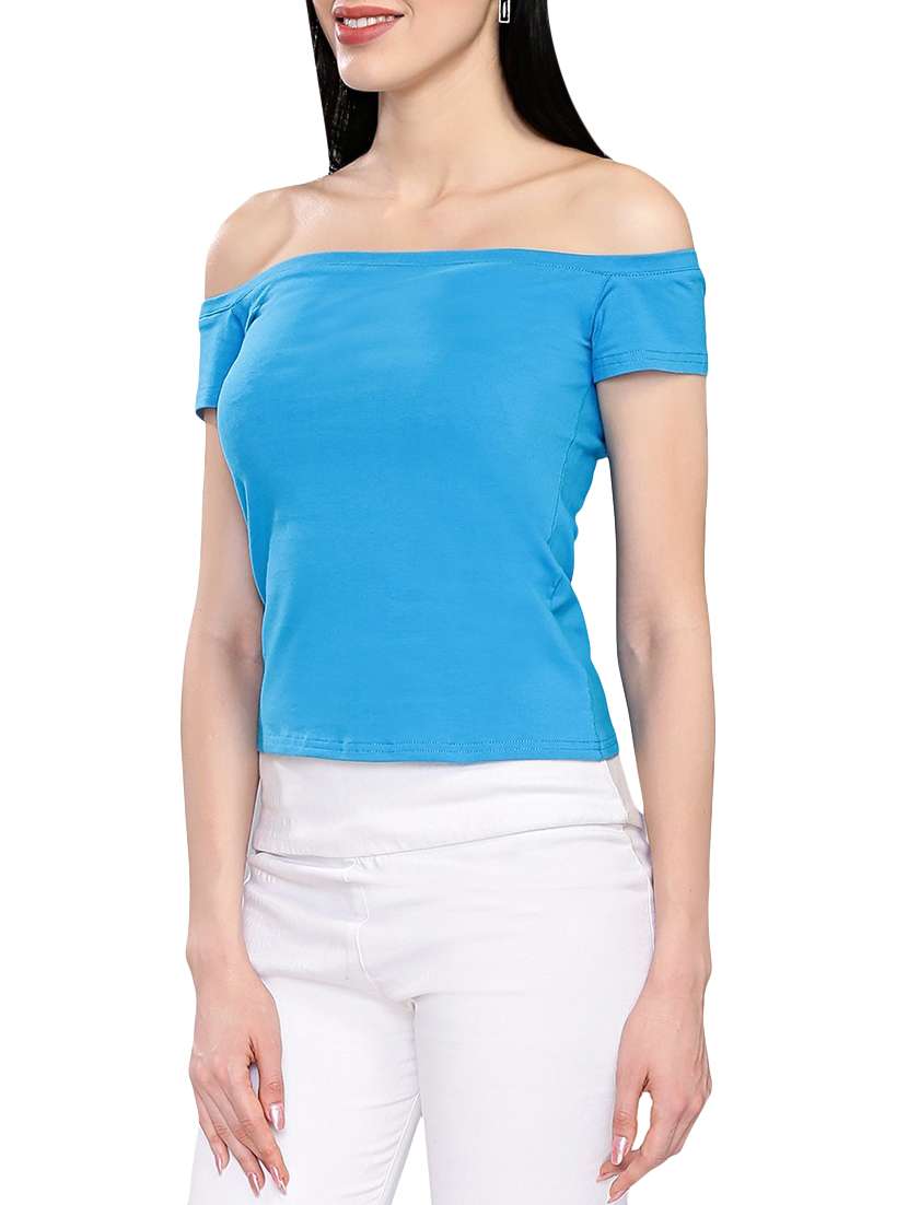 women's straight off shoulder top - 13758176 -  Standard Image - 1