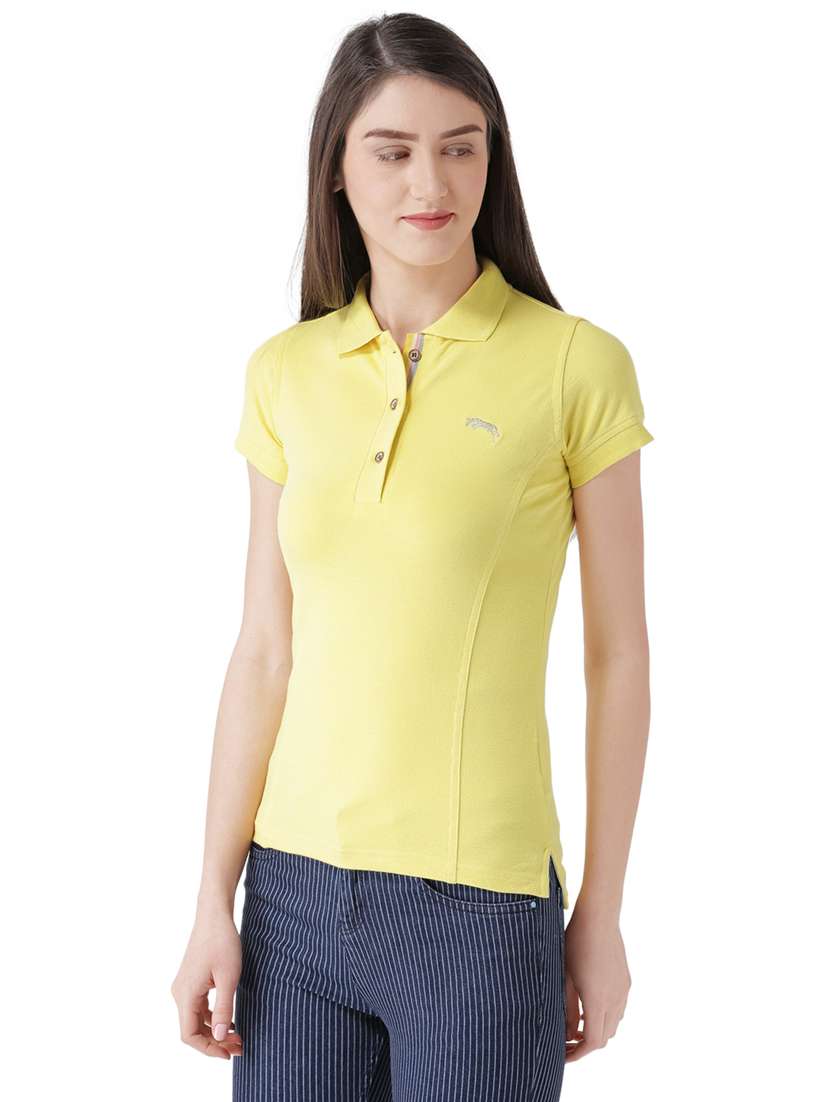yellow cotton regular tshirt - 13760002 -  Standard Image - 1