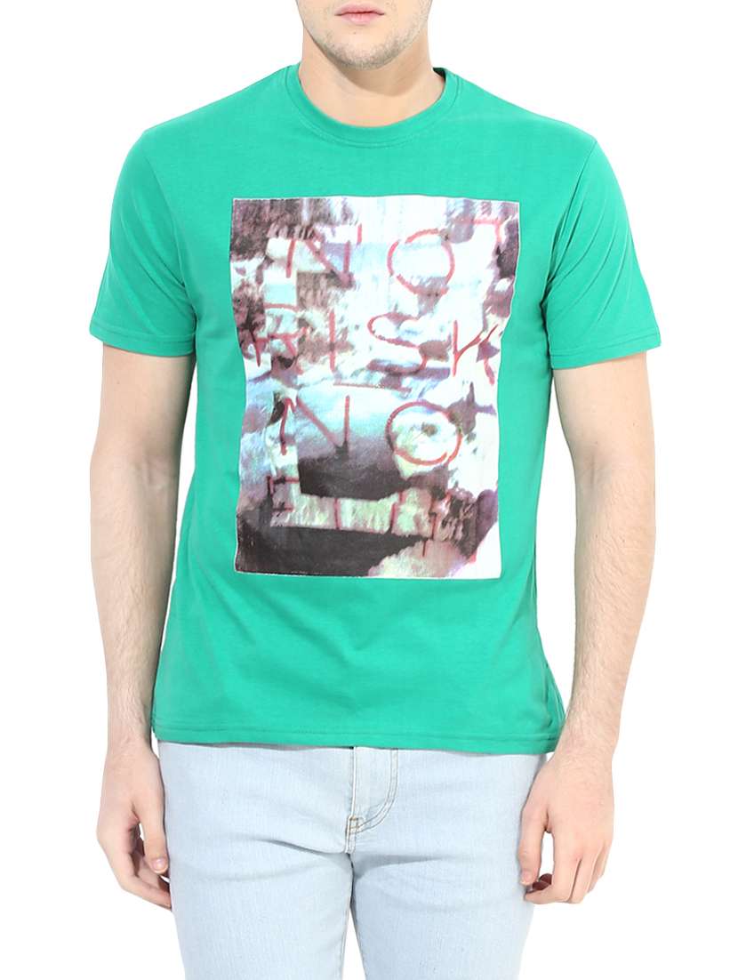 green cotton t-shirt