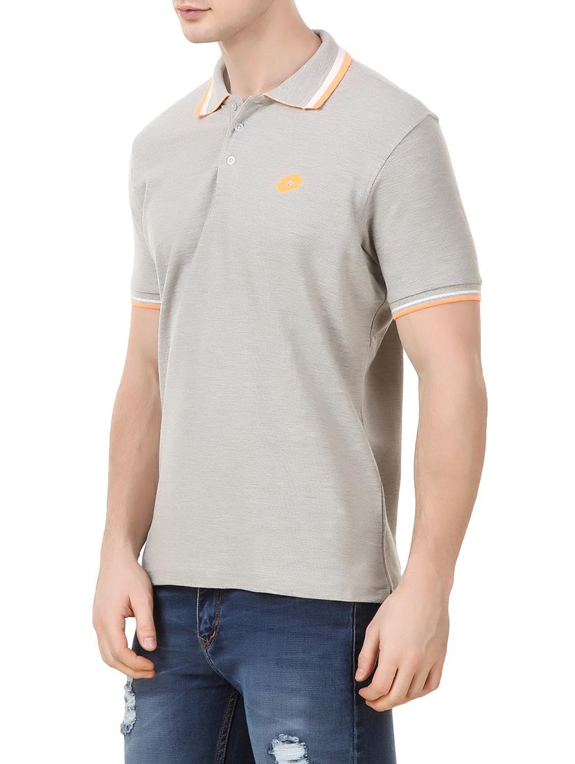 grey cotton t-shirt - 13772091 - Standard Image - 1