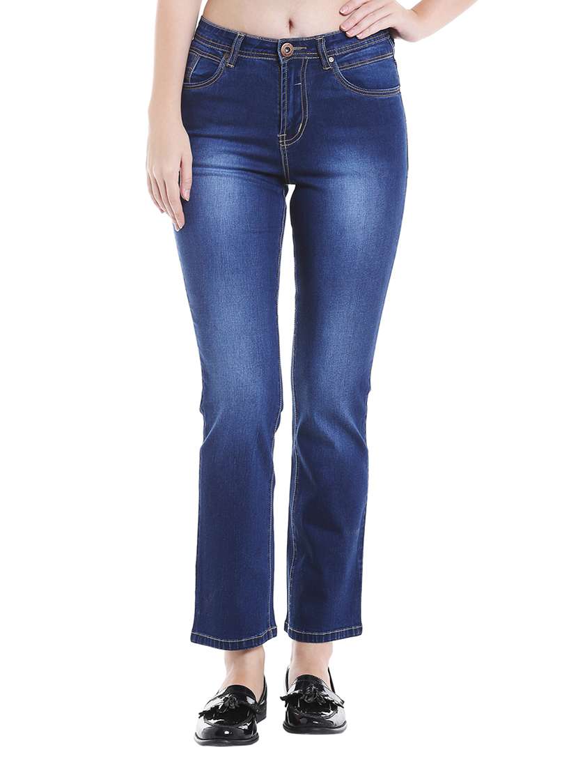 dark blue denim jeans