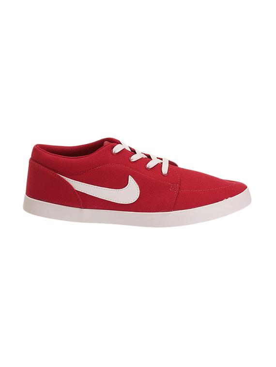 red canvas lace up sneaker - 13773835 -  Standard Image - 1