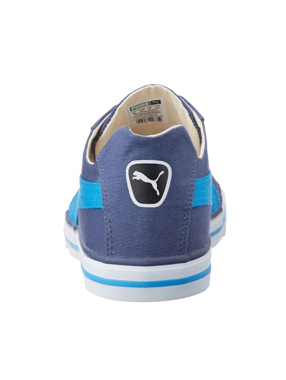 blue canvas lace up sneaker - 13773845 -  Standard Image - 1