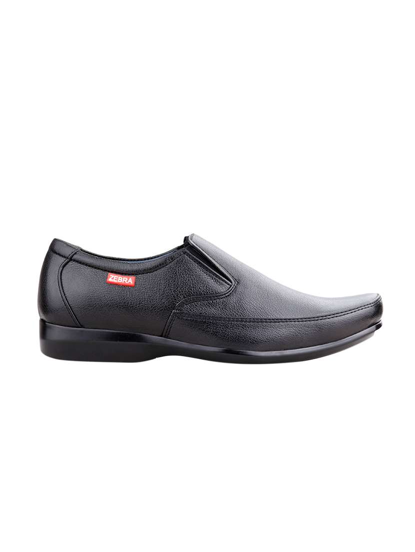 black leather formal slip on - 13774315 -  Standard Image - 1