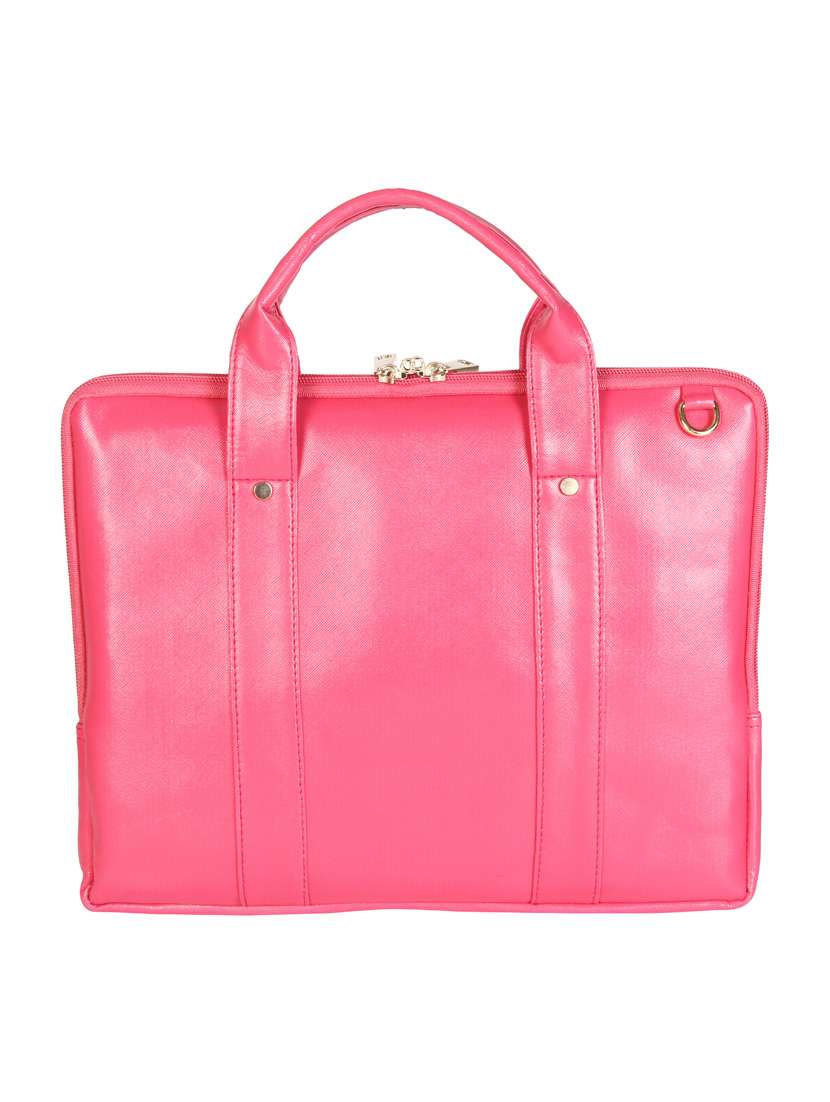 pink leatherette laptop bag - 13776024 -  Standard Image - 1