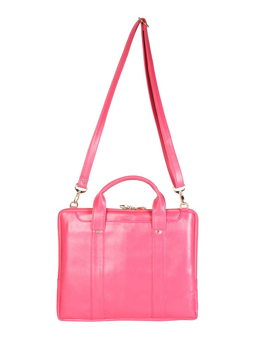 pink leatherette laptop bag - 13776024 -  Standard Image - 4