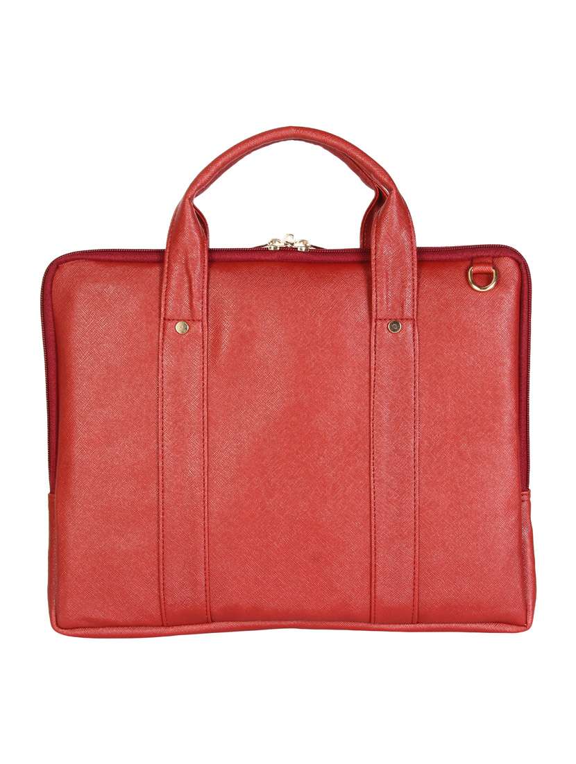 red leatherette laptop bag - 13776025 -  Standard Image - 1