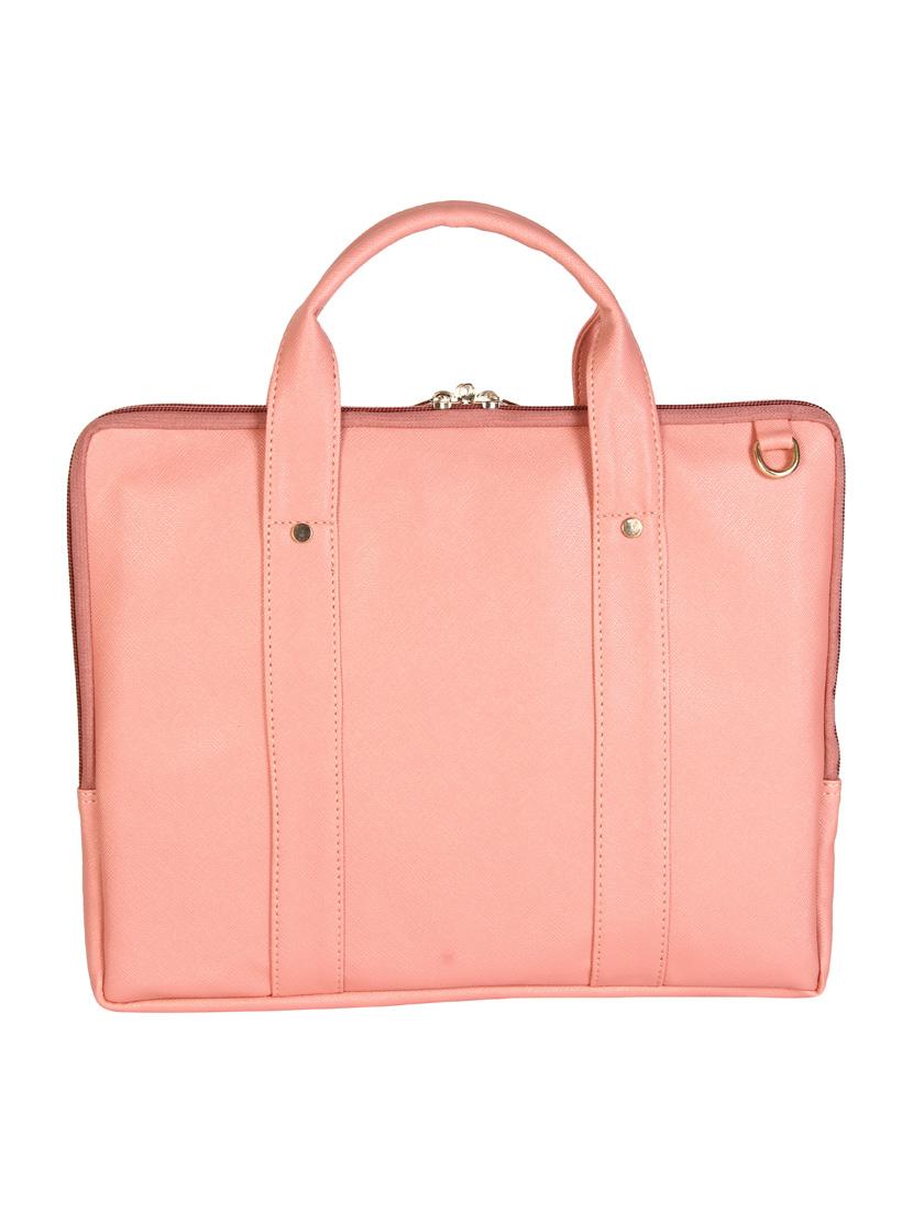 pink leatherette laptop bag - 13776026 -  Standard Image - 1