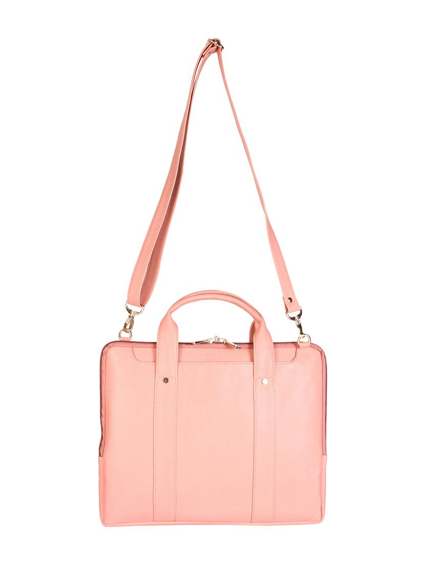 pink leatherette laptop bag - 13776026 - Standard Image - 4
