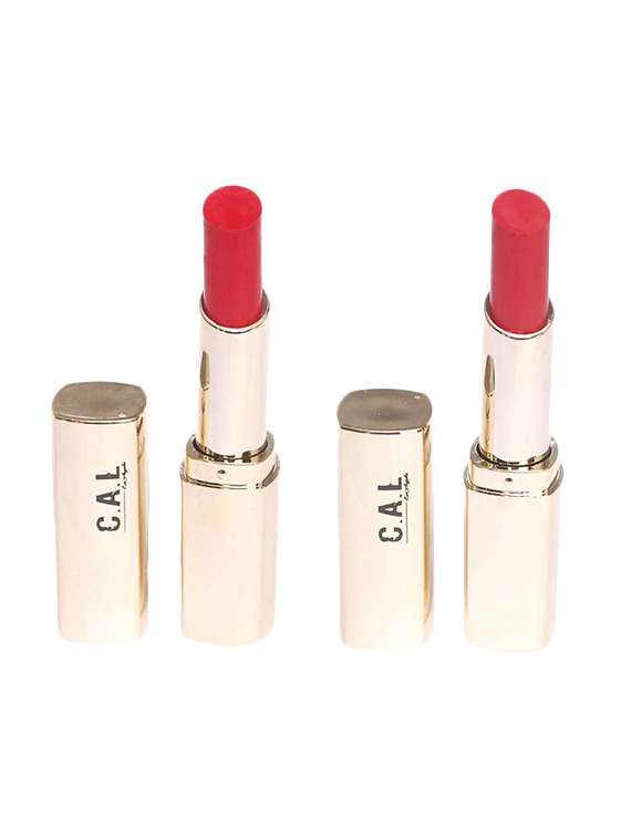 c.a.l los angeles intense matte lipstick - combo of crimson red & daark pink 3.5 g (shade # 20-21)