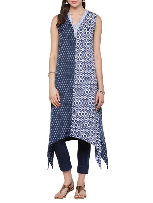 women's asymmetric kurta - 13778207 -  Standard Image - 0