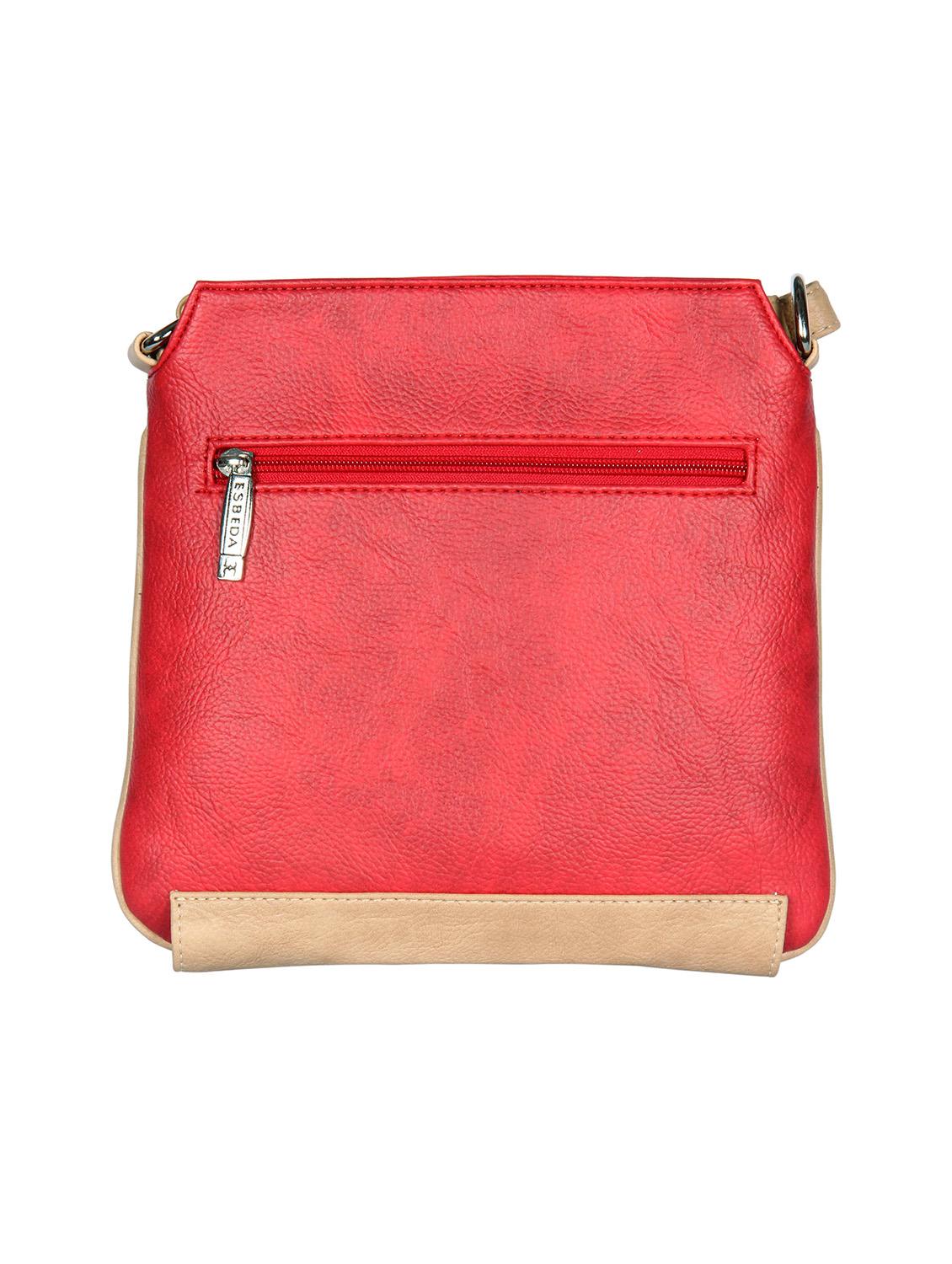 red leatherette regular sling bag - 13785995 -  Standard Image - 1