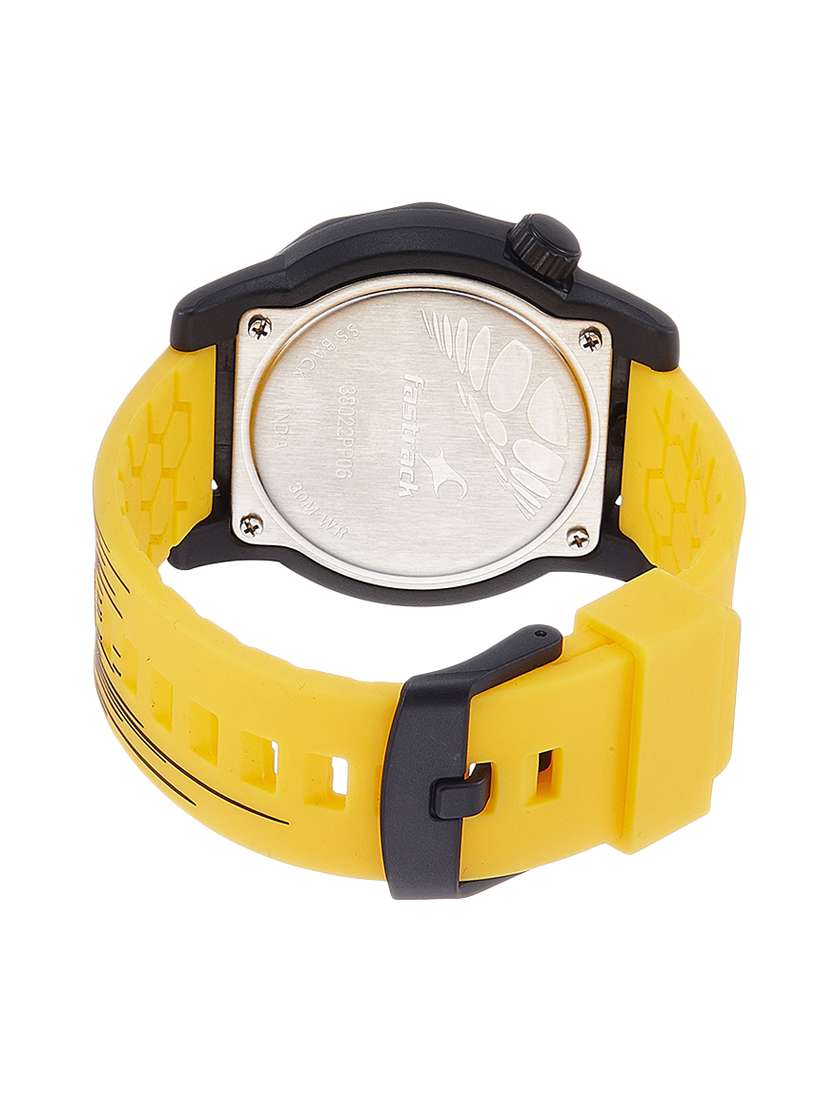 Buy online Fastrack Black Dial Watch For Men 38022pp06 from