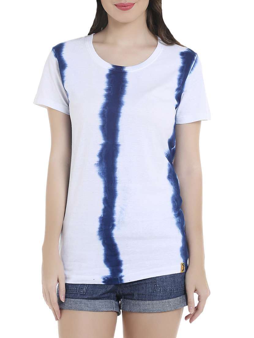 round neck tie and dye tee