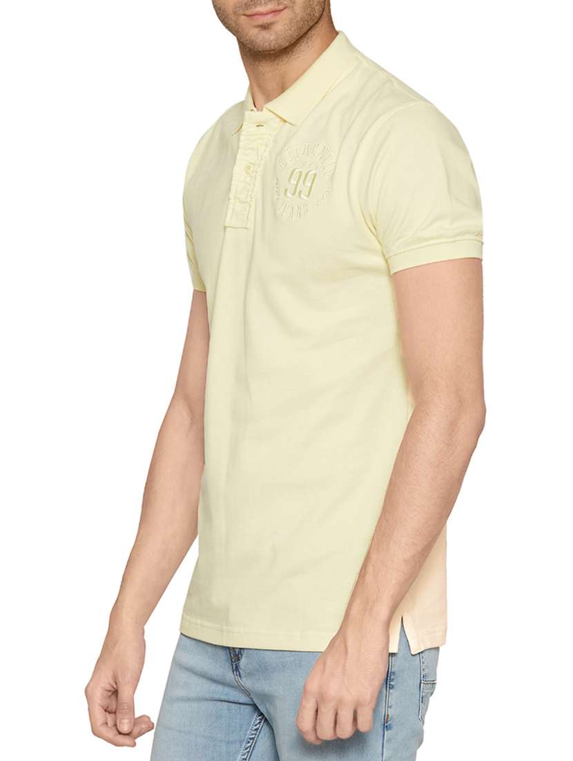 yellow cotton t-shirt - 13809503 - Standard Image - 1