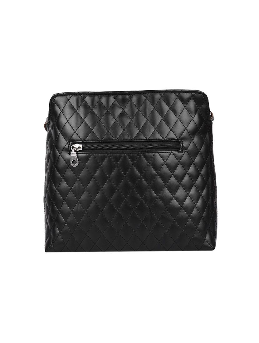 black leatherette  sling bag - 13809921 -  Standard Image - 1