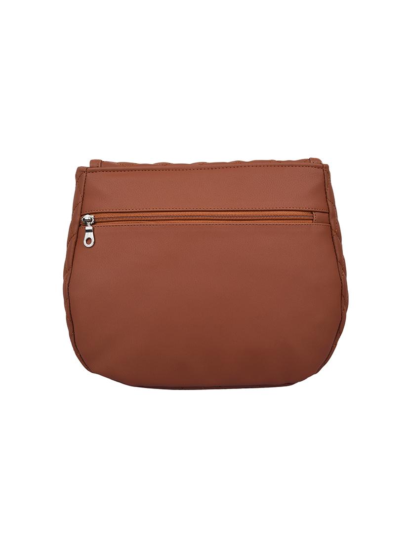tan leatherette  regular sling bag - 13809923 -  Standard Image - 1