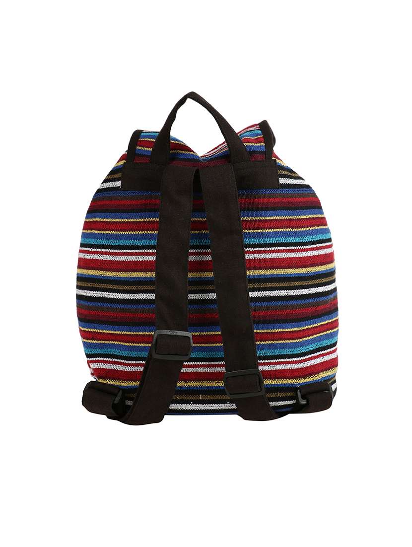 multi colored canvas backpack - 13810165 -  Standard Image - 1