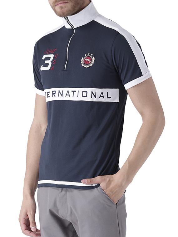 navy blue polyester t-shirt - 13821370 -  Standard Image - 1