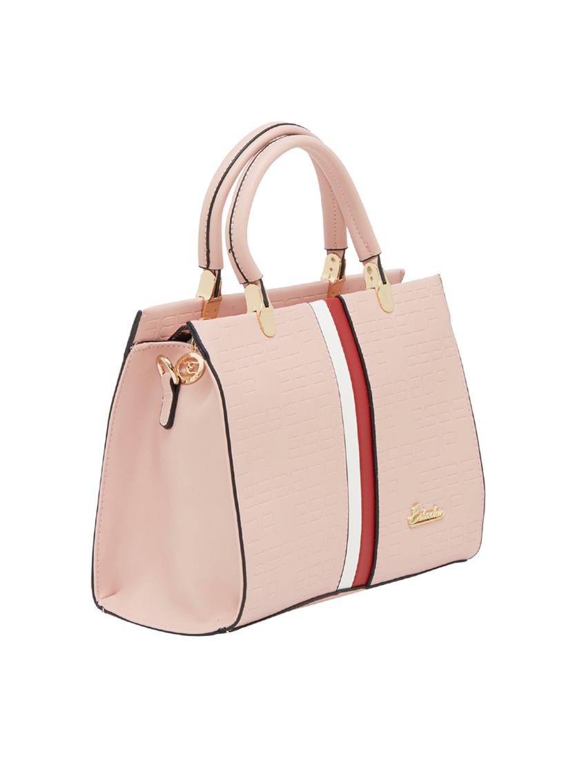 pink leatherette handbag - 13822282 - Standard Image - 4