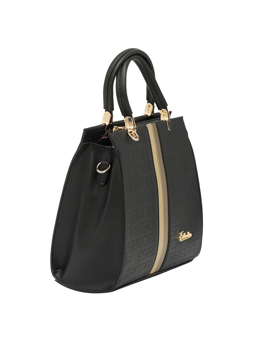 black leatherette handbag - 13822286 - Standard Image - 4