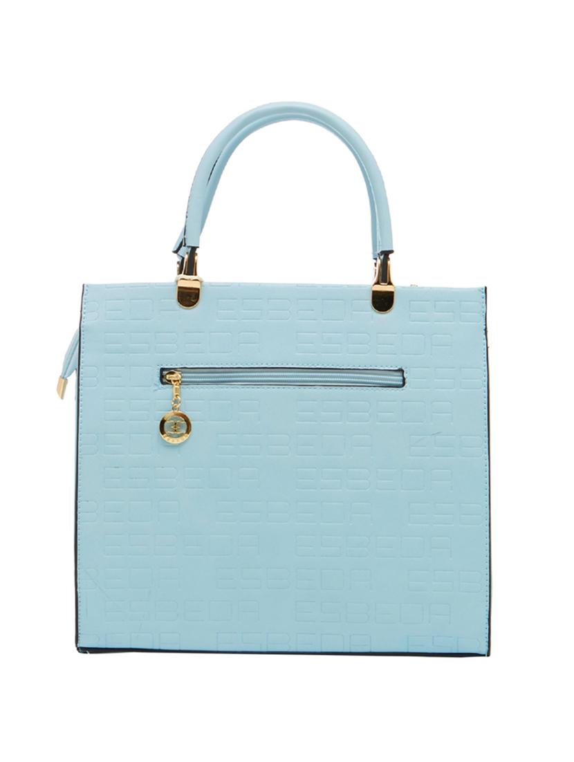 blue leatherette handbag - 13822287 -  Standard Image - 1