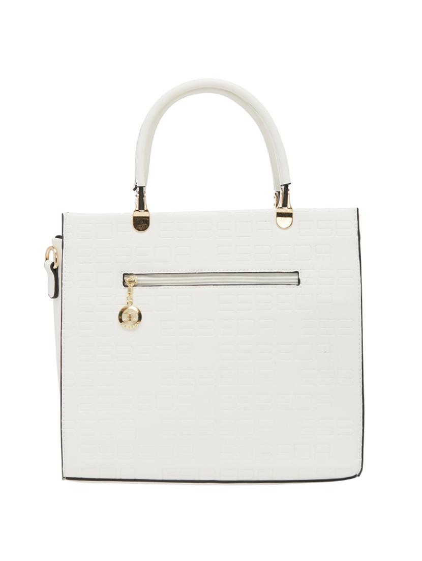 white leatherette handbag - 13822289 - Standard Image - 1
