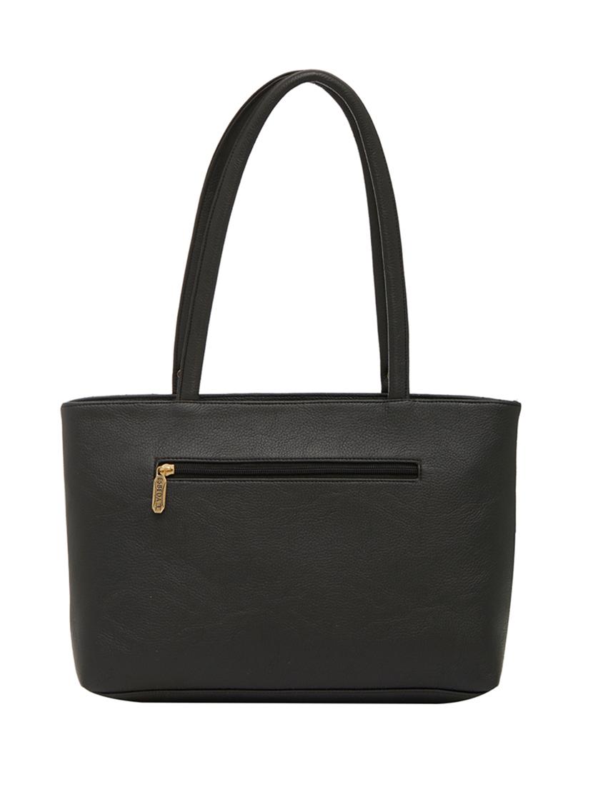 black leatherette  regular handbag - 13822291 -  Standard Image - 1