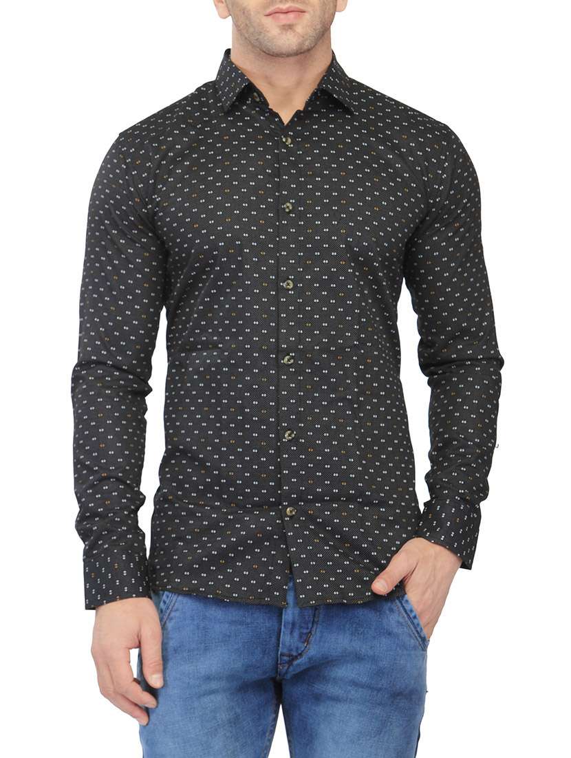 black cotton casual shirt
