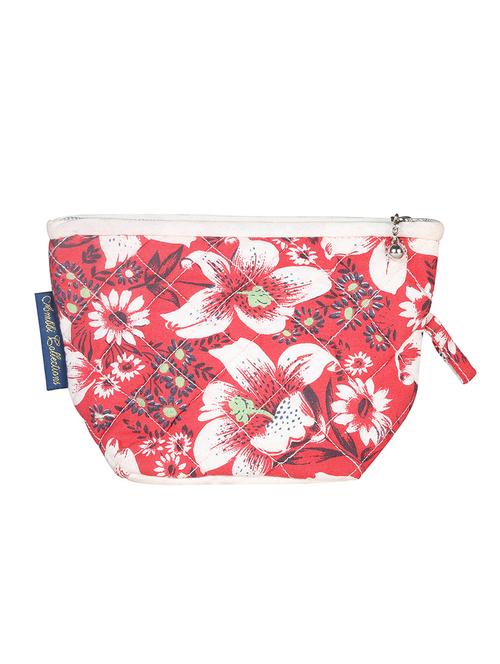 red canvas printed pouch - 13827844 - Standard Image - 0