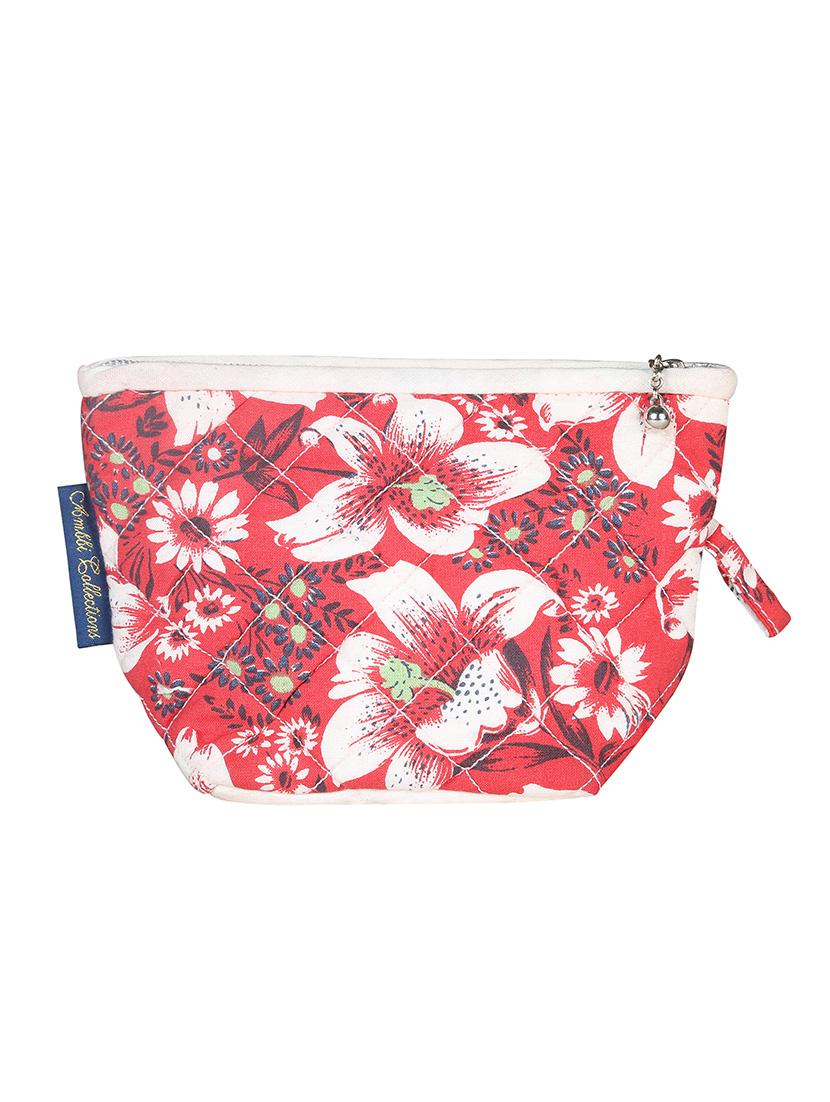 red canvas printed pouch - 13827844 - Zoom Image - 0